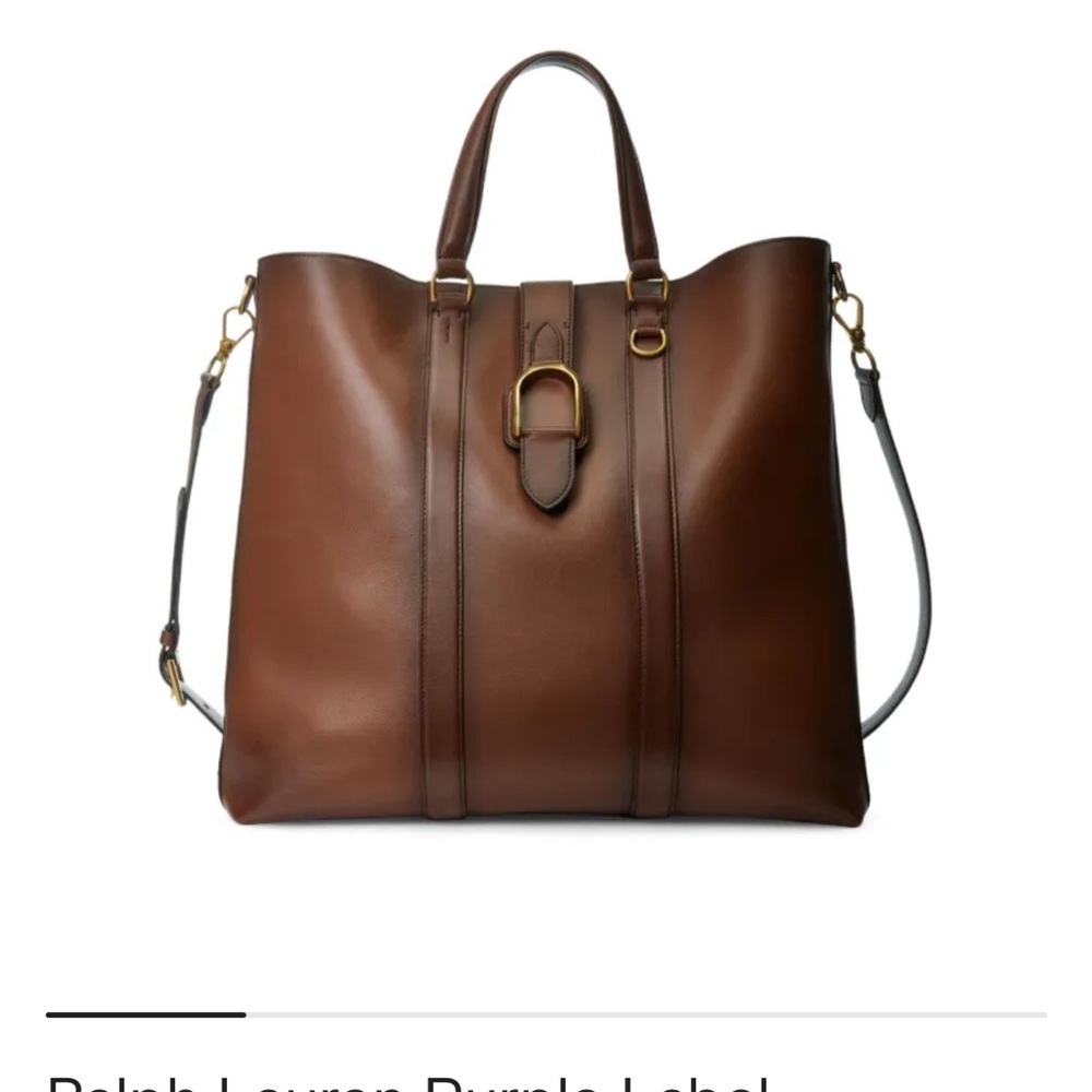 Ralph Lauren Purple Label Brown Leather Bag - Picture 7 of 16